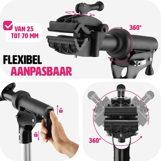 tectake® - Support de réparation de bicyclettes Tristan - Attaches rapides - Tête de serrage - Rotation 360° - Hauteur réglable - Max. 50kg. - Support de montage - Convient aux vélos électriques - 404920