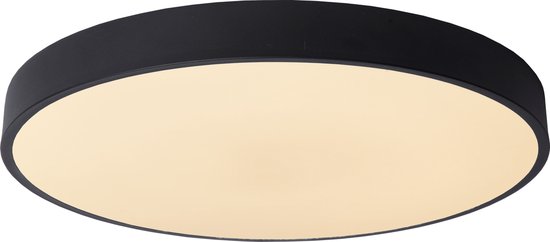 Lucide UNAR - Plafonnier - Ø 49,5 cm - LED 3 StepDim - 1x36 W 2700 K - Noir