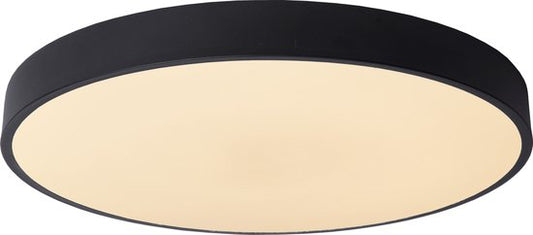 Lucide UNAR - Plafonnier - Ø 49,5 cm - LED 3 StepDim - 1x36 W 2700 K - Noir