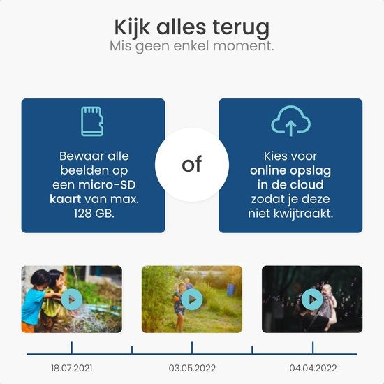 Caméra extérieure Gologi - Caméra extérieure avec vision nocturne - Caméra de sécurité - Caméra IP - Caméra de sécurité - Zoom numérique 4x - 3MP - Avec wifi et application