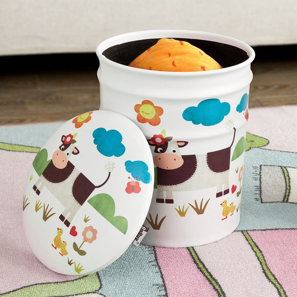 Lot de 2 tabourets de rangement SoBuy Panca – Rembourrés – 37 x 30 x 30 cm