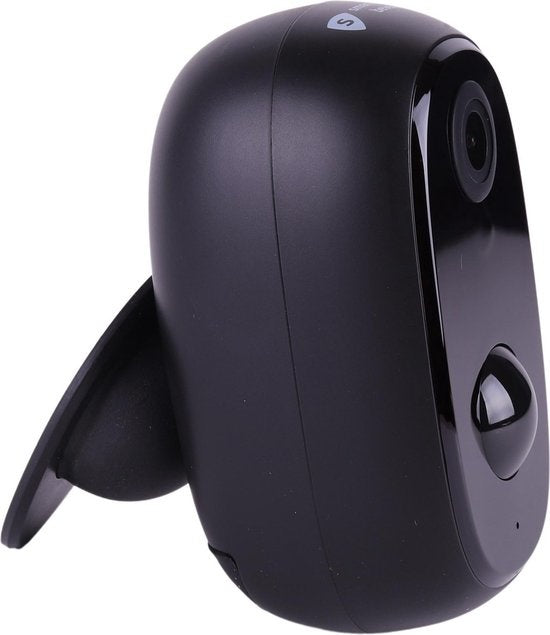 Caméra de sécurité extérieure sans fil sur batterie - avec application wifi & vision nocturne, carte sd et support - Smart Home Security