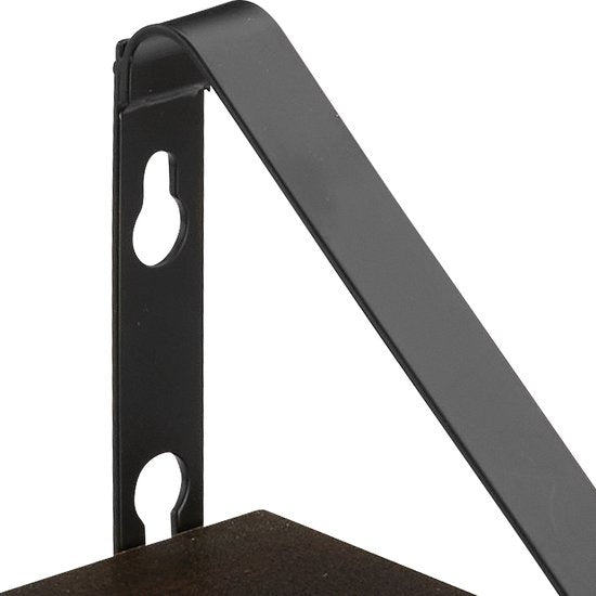 tectake® - 3 Etagères murales Cowell industrial dark brown - 404429