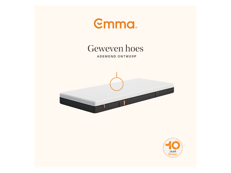 Matelas Emma Express – Matelas à ressorts ensachés de fermeté moyenne avec 7 zones ergonomiques – 140 x 200 cm