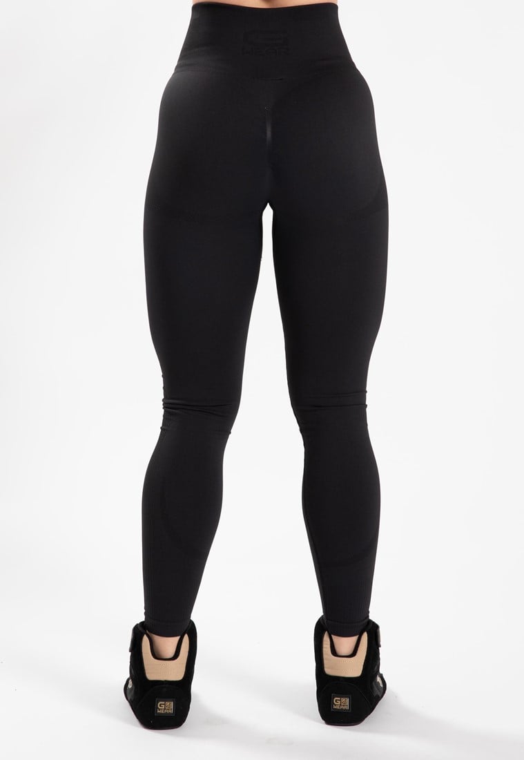 Gorilla Wear Olivia Leggings sans couture - Noir - XS/S