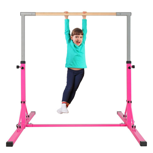 Coast Gymnastics Rack - Réglable en hauteur - Max. 100 kg - 136 x 172 x 150 cm - Rose