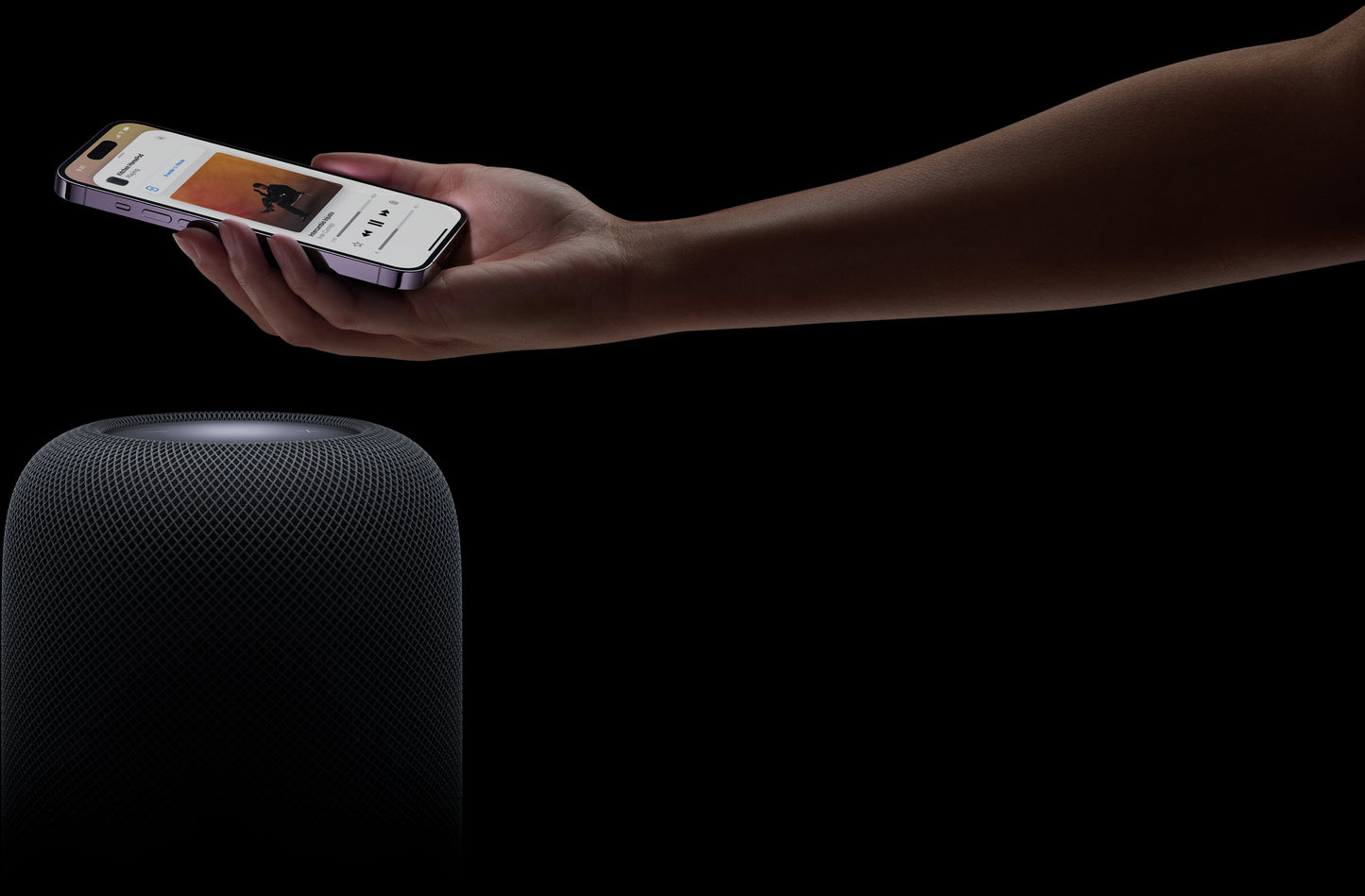 Apple HomePod Midnight - Enceinte intelligente puissante - Son profond - 168 x 142 mm - Noir