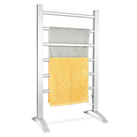Coast Radiateur électrique multifonctionnel pour serviettes - Argent - 53 x 35 x 90cm