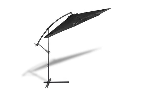 Lifa Parasol de jardin suspendu avec housse - Résistant aux UV et imperméable - Protection solaire