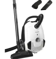 Aspirateur Hanseatic avec bac à poussière HBVC80012WMC - Super silencieux - portée de 12 mètres - tube d'aspiration réglable