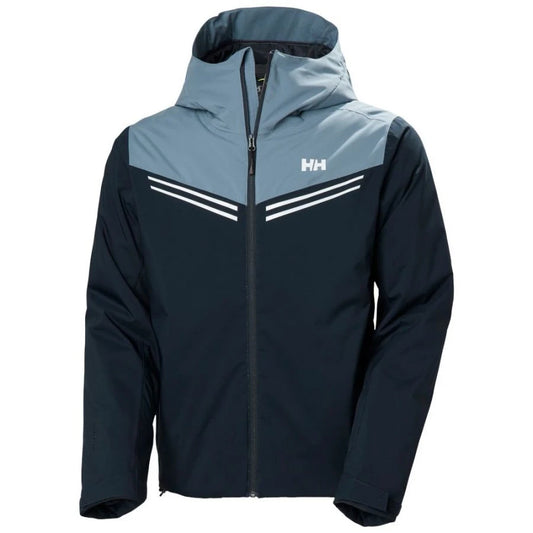 Helly Hansen Alpine Isolated Jacket - Hommes - Imperméable et coupe-vent - 2-Way Stretch - Coupe régulière - Bleu - Taille S