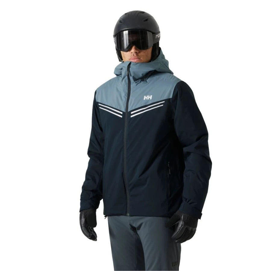 Helly Hansen Alpine Isolated Jacket - Hommes - Imperméable et coupe-vent - 2-Way Stretch - Coupe régulière - Bleu - Taille S