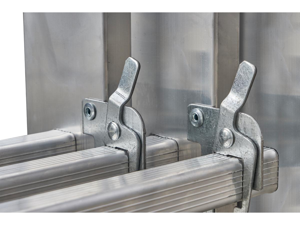 Échelle combinée Drabest - 2x 9 marches - Aluminium - 2.70 m