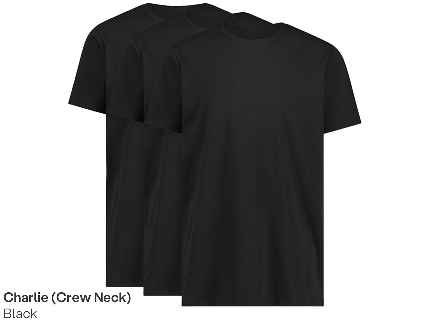 LebasQ T-Shirt en bambou 3-pack - noir - taille M - col en V hommes