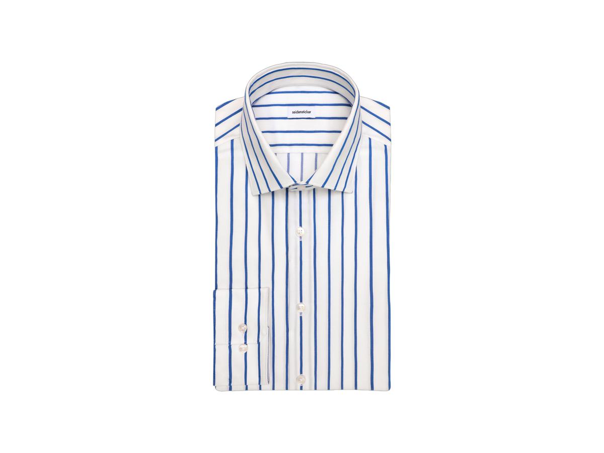 Seidensticker New Kent Slim Fit Shirt - 38 Mid Blue 01.849889-15