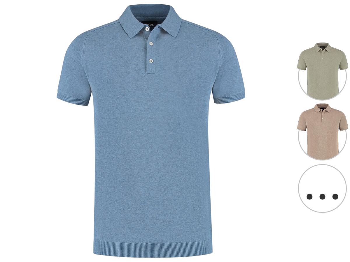 Boston Brothers Knitted Polo Shirt Lt Brown BBO36S500-0000-9002 - Confortable et élégant