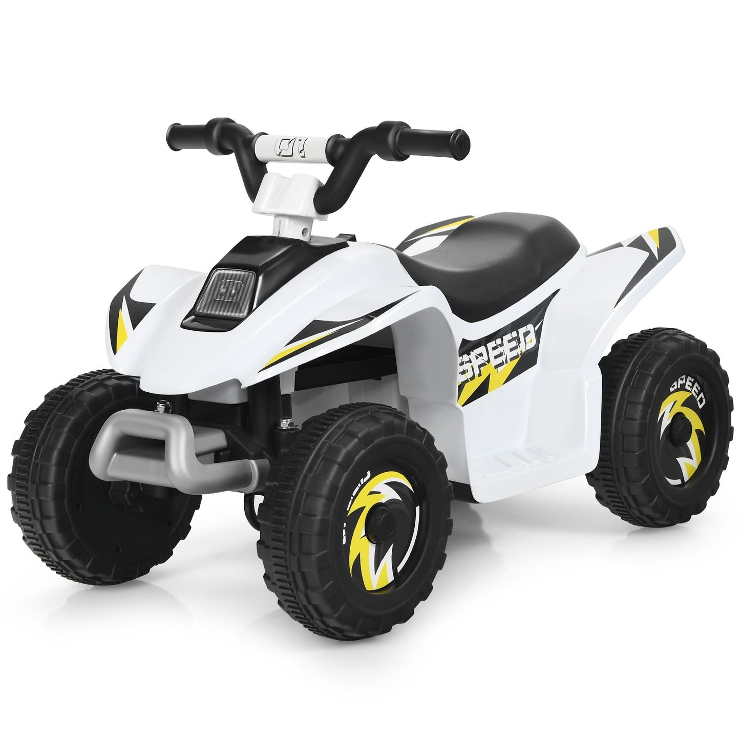 Coast Mini Quad 6V à batterie pour les enfants - 73 x 40 x 44.5 cm - Blanc