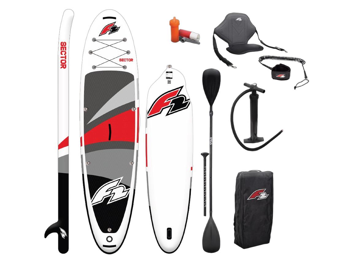 F2 Sector Red Inflatable SUP Board - 350 cm - Rouge
