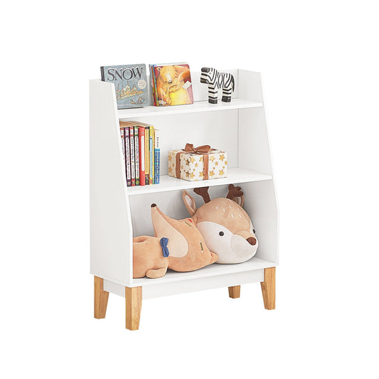 SoBuy Bibliothèque - Blanc - Bois - 60x25x80cm