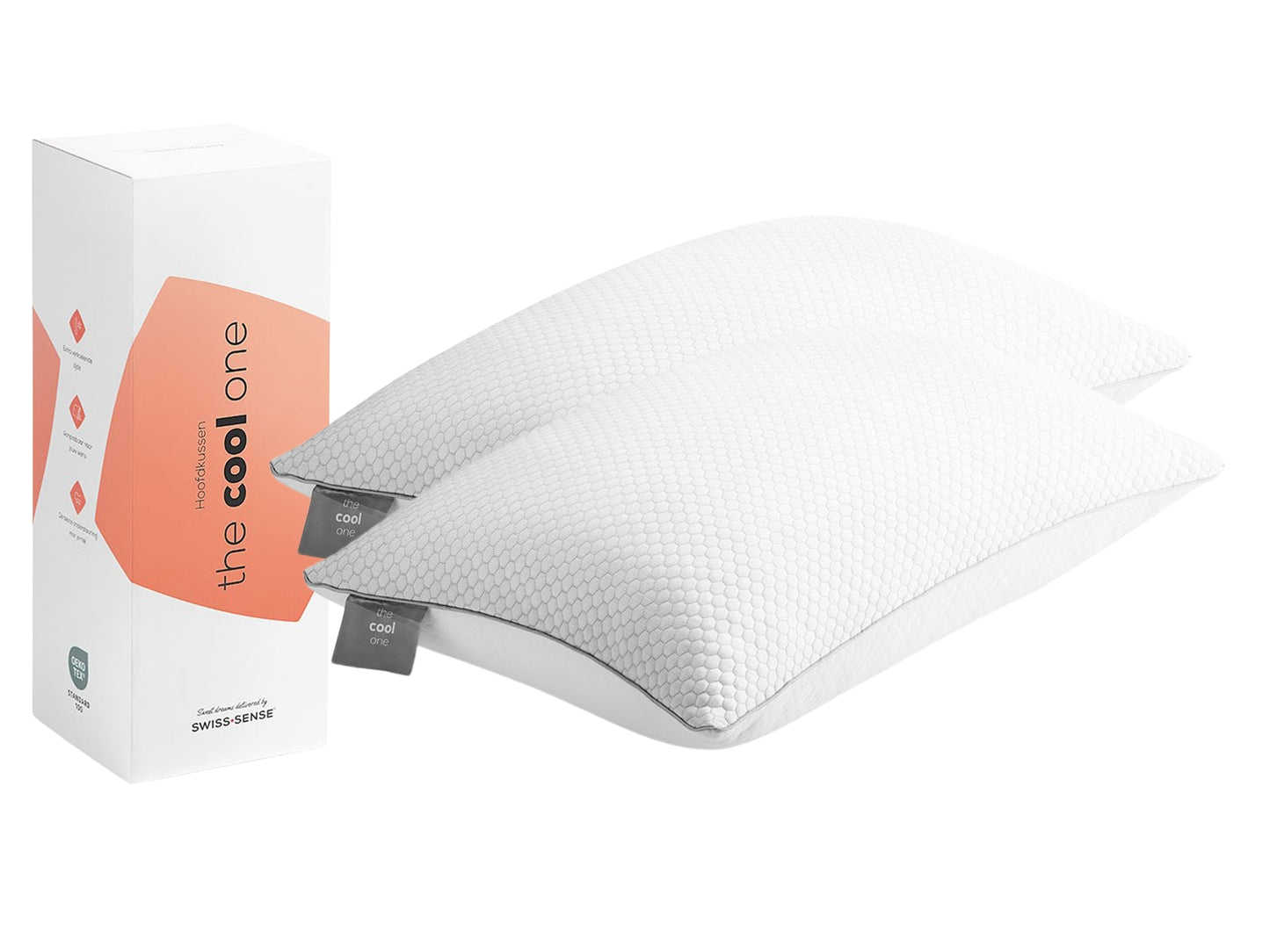 Swiss Sense The Cool One Oreiller réglable - 45x65 cm - Blanc