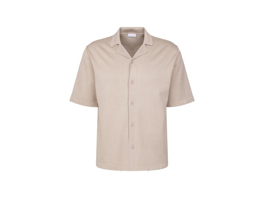 Seidensticker Chemise tricotée - Beige - XXL - Resort Shirt