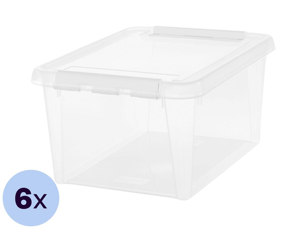 Orthex SmartStore Home 31 Transparent - 32 L - Lot de 6
