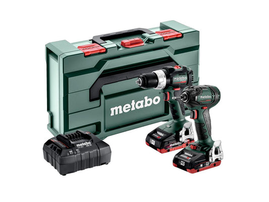 Metabo 18V Combo Set SBLTBL + SSDBL - 2x 4.0 Ah batteries, chargeur et valise