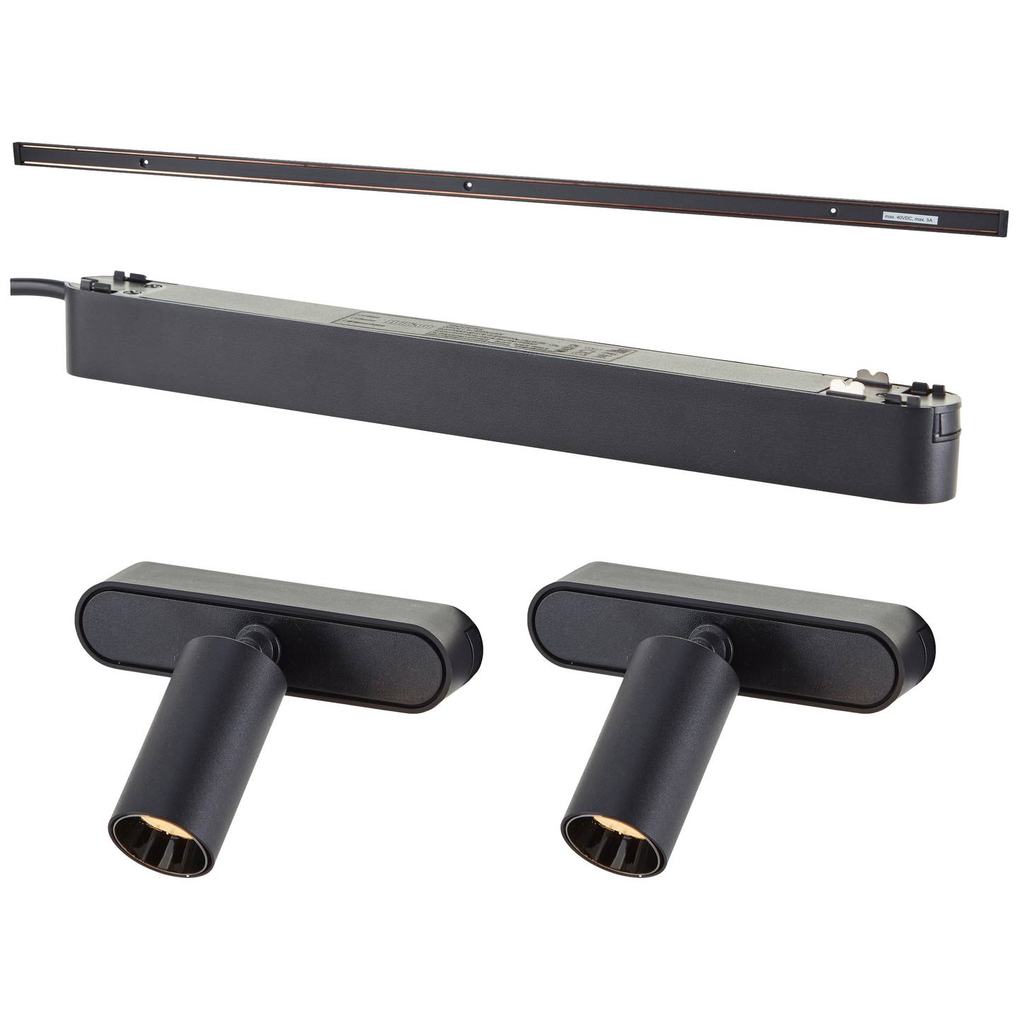 Brilliant Click and Shine set track adatper 2 spots dia 30mm