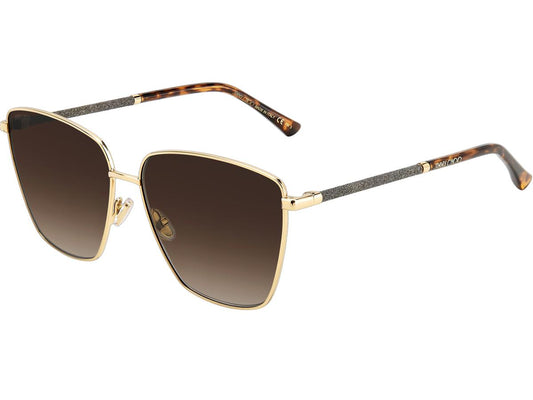 Jimmy Choo Lunettes de soleil Lavi-S Gold Havana - Modèle Femme