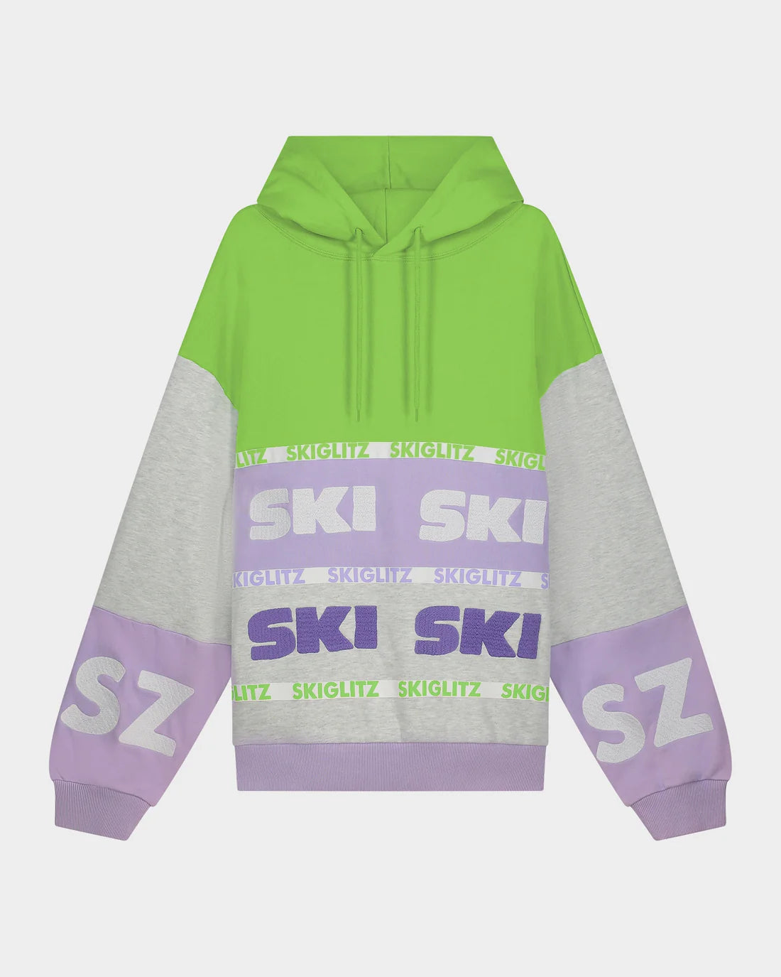 Stieglitz Heidi Hoodie Sweater Melange Grey - Confort oversize - 80% coton / 20% polyester - Collection SKIGLITZ - Taille M