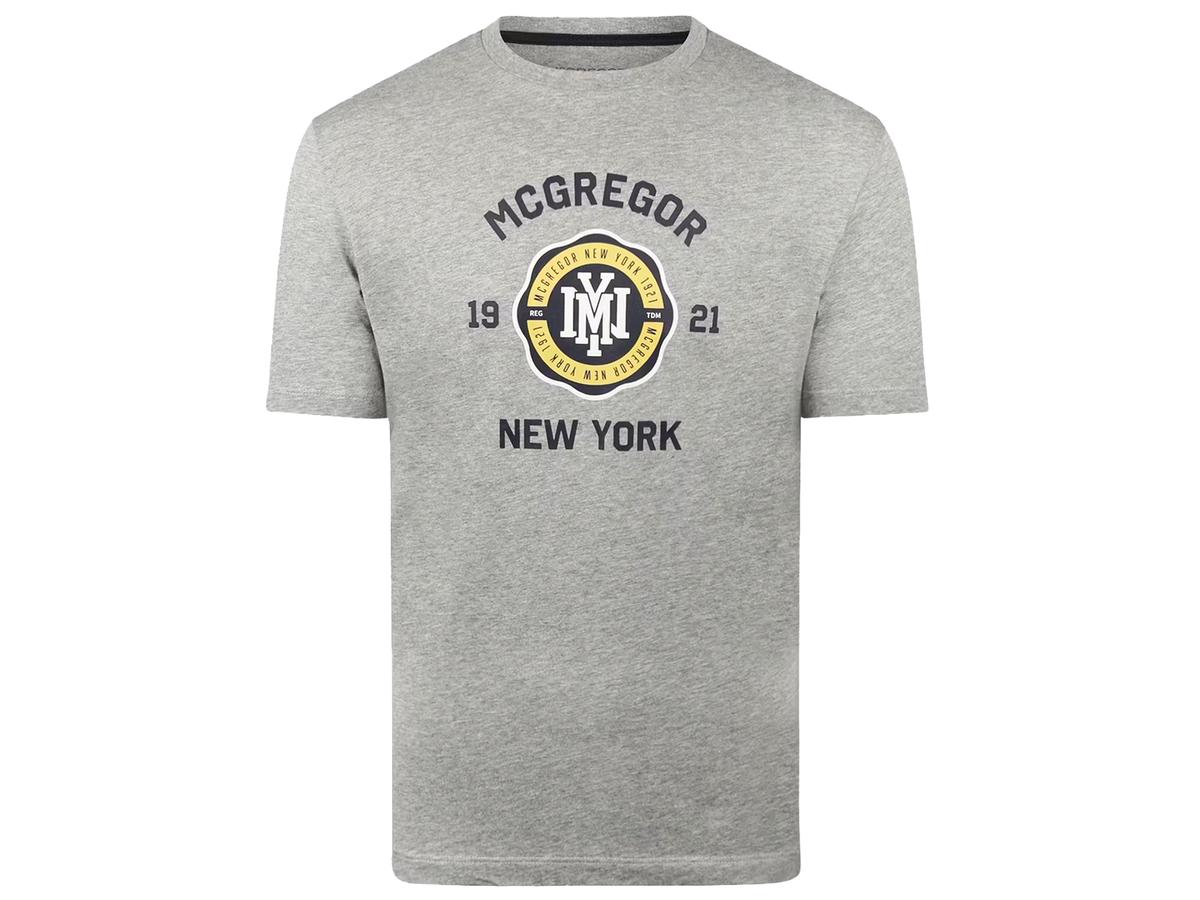 McGregor 1921 NY T-Shirt Hommes XL Gris foncé Mélange