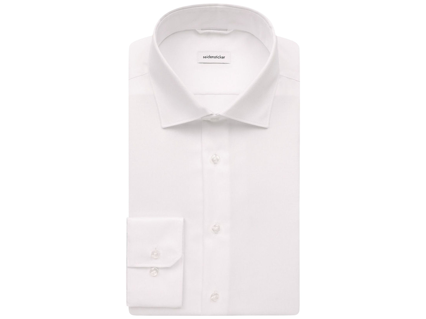 Seidensticker New Kent Business Shirt - Slim Fit - Taille 39 - Blanc - Manches extra longues