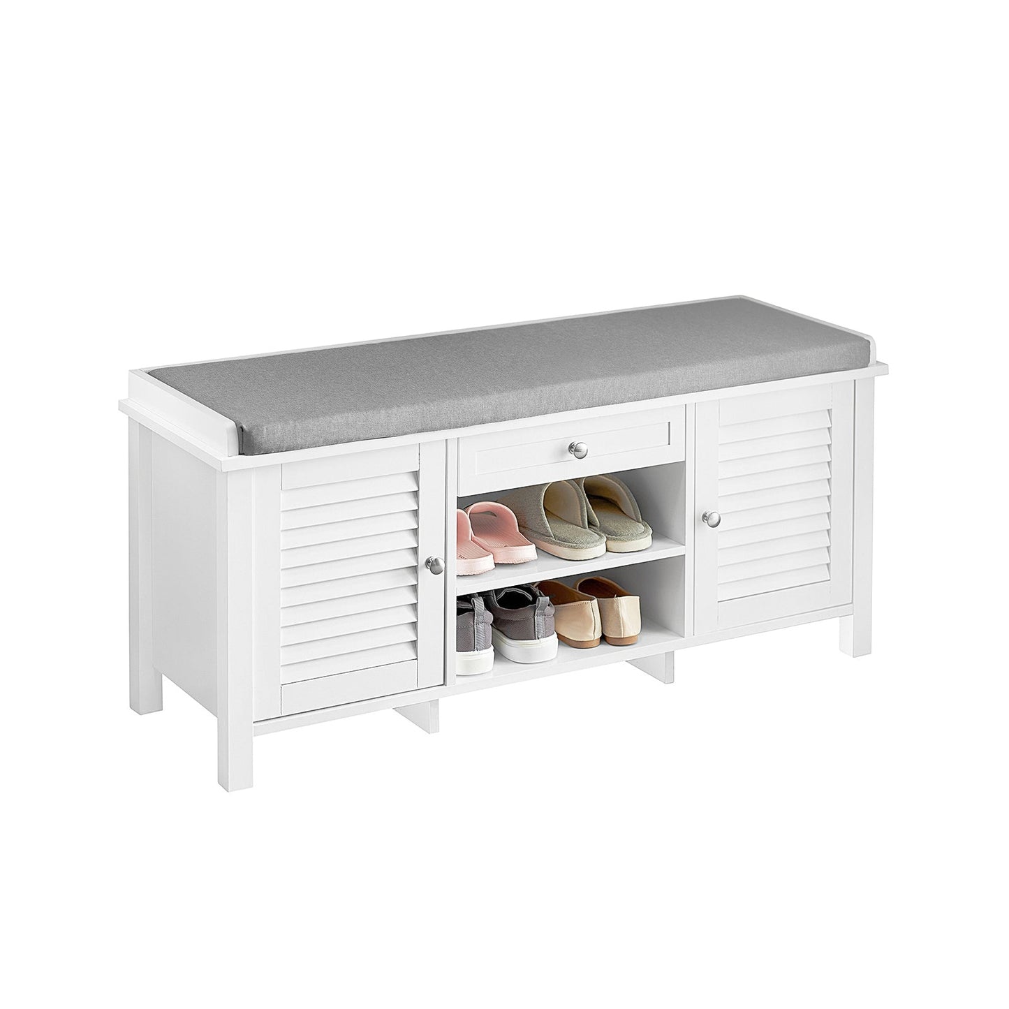 SoBuy Banc de rangement - Bois - 110x35x50cm
