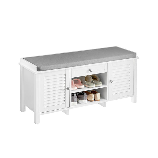 SoBuy Banc de rangement - Bois - 110x35x50cm