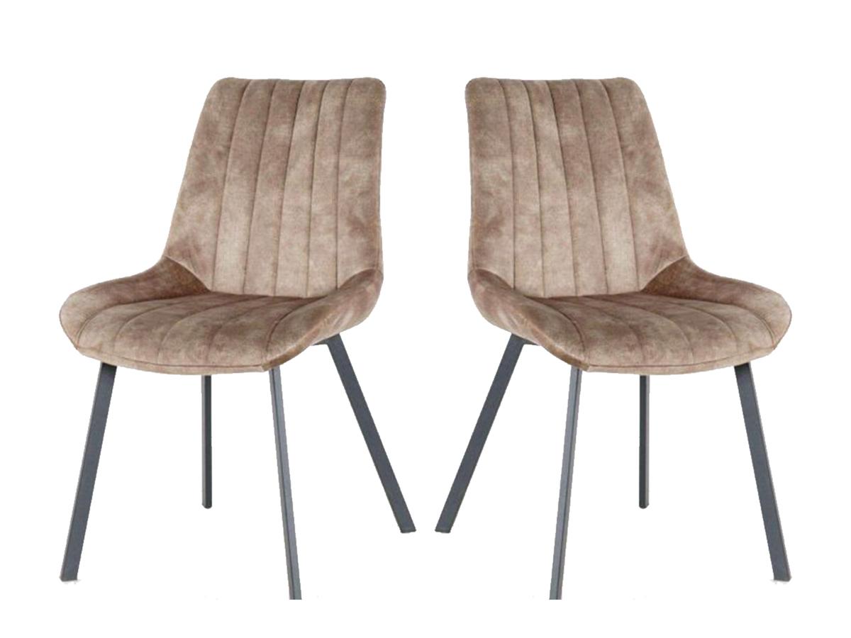 Furniture31 Riva Dining Chair - Taupe - Duopack - 2 Pieces
