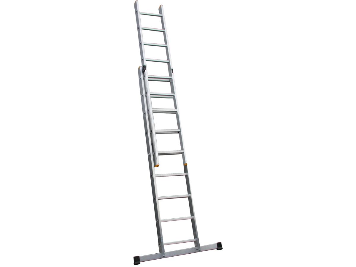 Échelle combinée Drabest - 2x 9 marches - Aluminium - 2.70 m