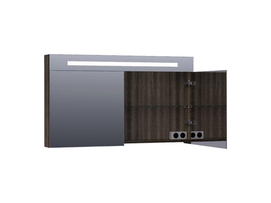 Brauer Armoire de toilette double face 120 cm Legno Anthracite