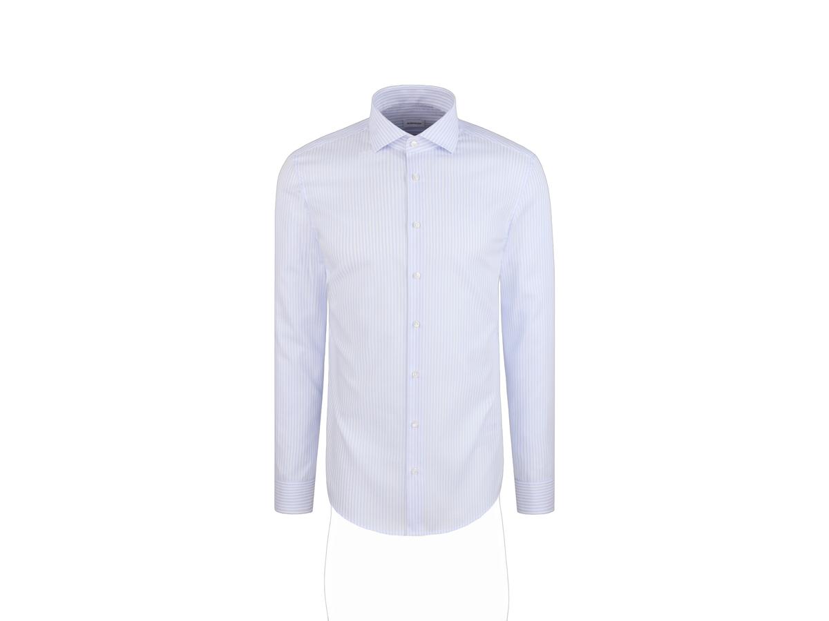 Seidensticker Spread Kent Shirt Slim Fit 42 Light Blue | Business Shirt 01.849939-12