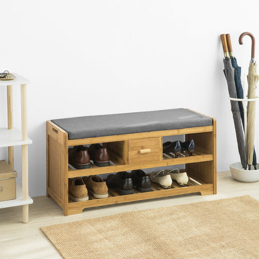 SoBuy Banc à chaussures - Bois - 105x43x35cm