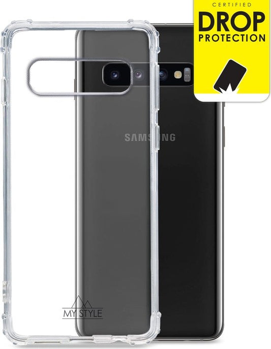My Style Protective Flex Translucent Phone Case suitable for Samsung Galaxy S10 Case Flexible TPU Backcover Shockproof - Transparent