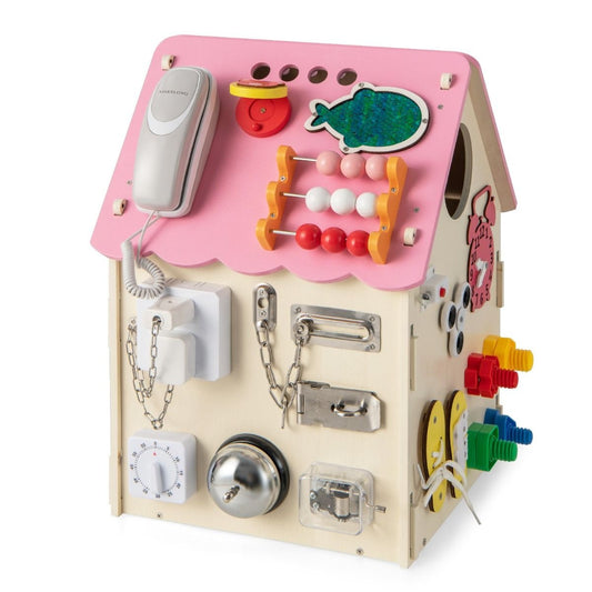 Maison de jouets éducatifs Coast avec jeux sensoriels Jouets sensoriels Montessori - Rose