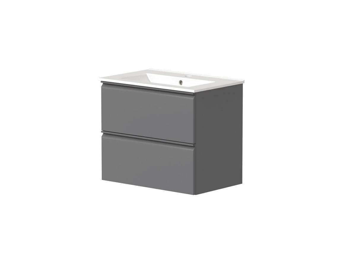 Kame Luara Lavabo de salle de bain - 61x39cm - Blanc
