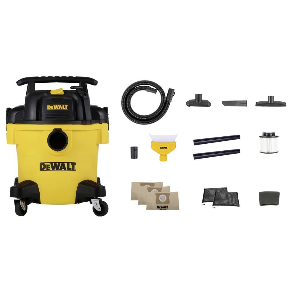 DeWalt 20L Vacuum Cleaner Set + Dust Adapter - Wet & Dry - 1050W Suction Power - Includes Accessories