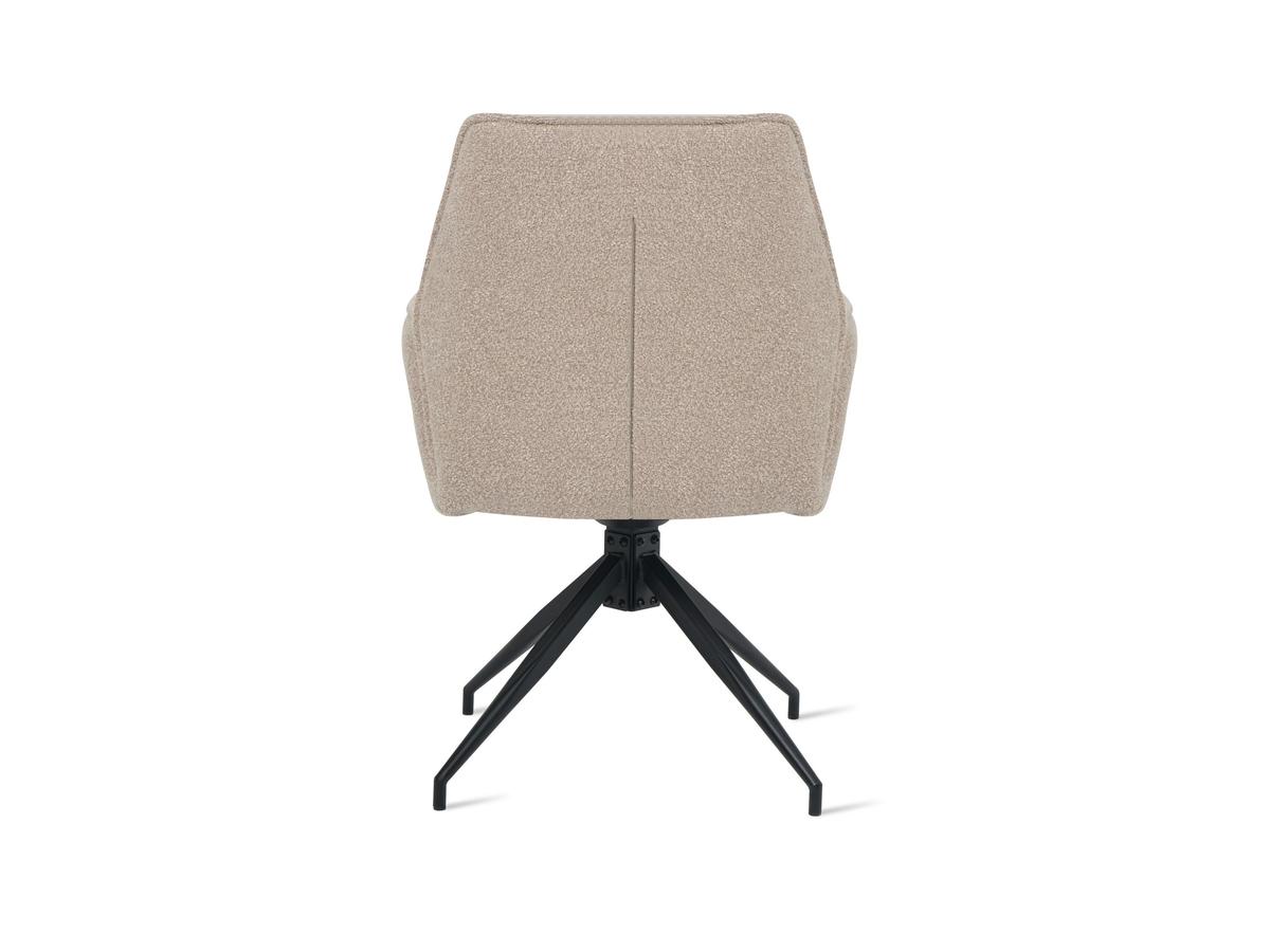 chaise de salle à manger multifurn Jill - pivotante - boucle taupe - ensemble de 2