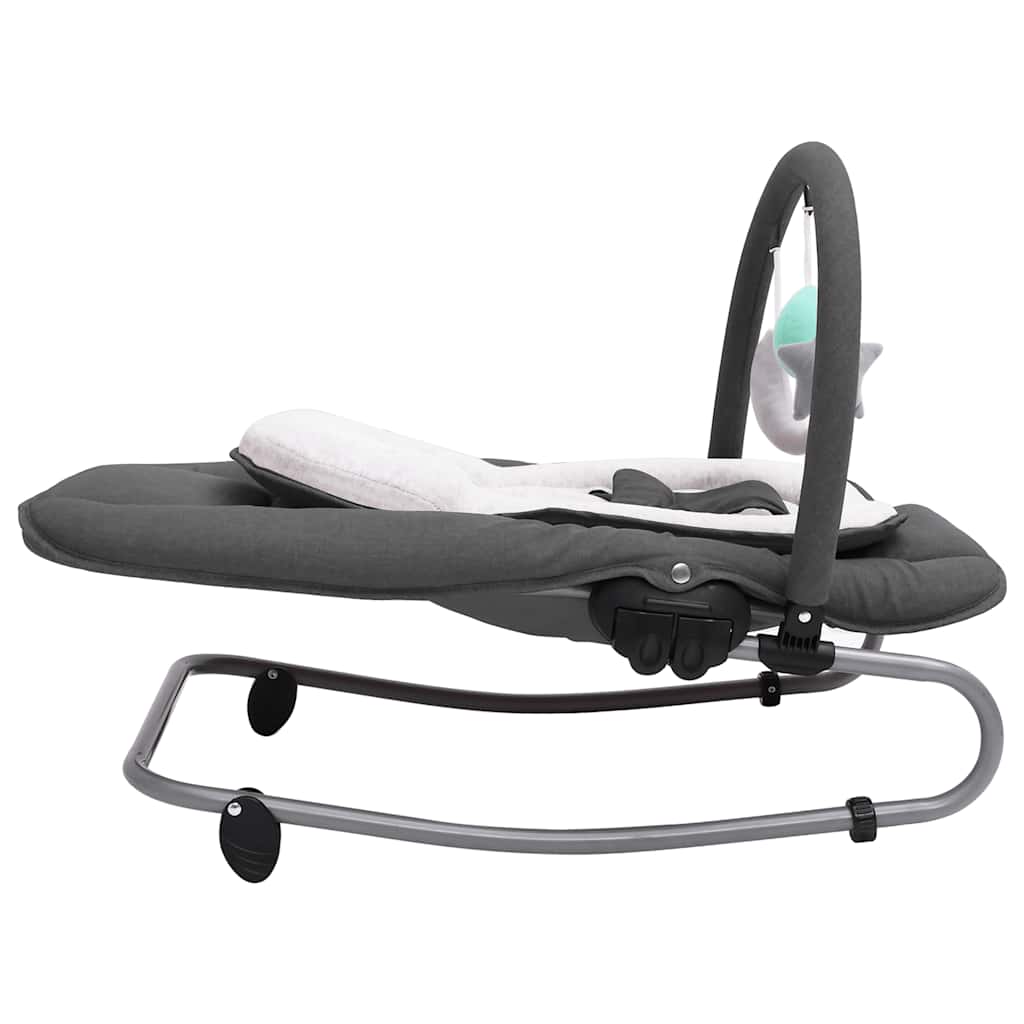 Balançoire pour bébé VidaXL - avec ceinture de sécurité - Anthracite - 77 x 46 x 58 cm