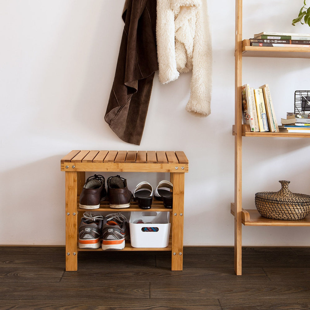 SoBuy Rangement pour chaussures - Bambou - 50x29x45cm