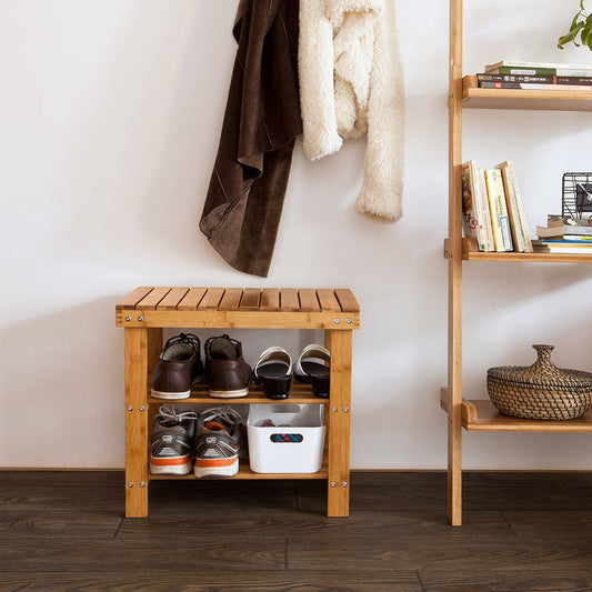 SoBuy Rangement pour chaussures - Bambou - 50x29x45cm