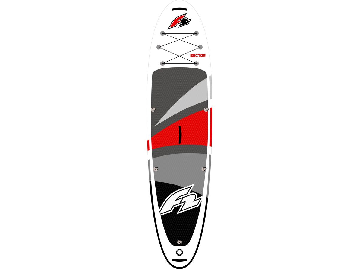 F2 Sector Red Inflatable SUP Board - 350 cm - Rouge