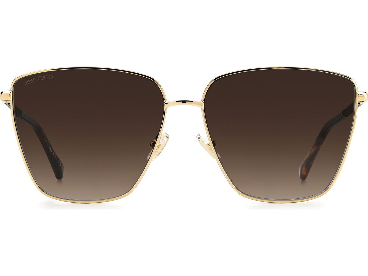Jimmy Choo Lunettes de soleil Lavi-S Gold Havana - Modèle Femme