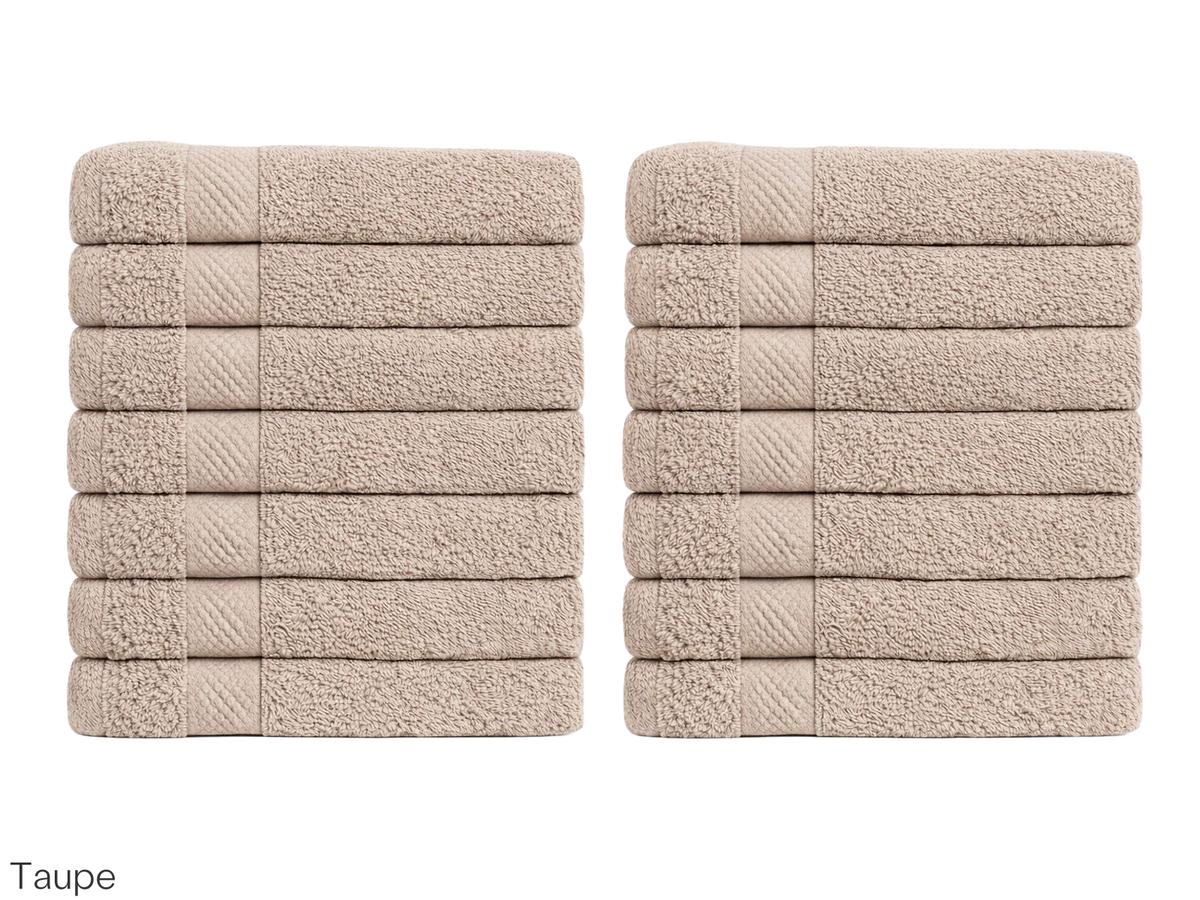Lotus Towel 14x - 50 x 100 cm - Anthracite - Lot de 7x 2 pièces 500gr